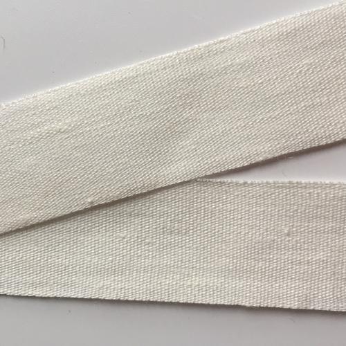 跨境专供纯白色亚麻平纹织带亚麻提手带织带工厂